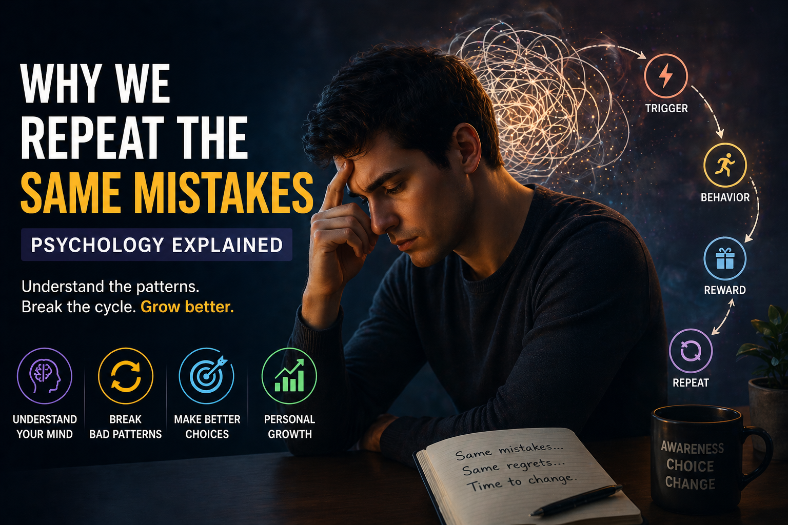 Why We Repeat the Same Mistakes (Psychology Explained)